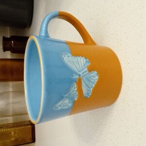 Starbucks Coffee 2006 Butterfly Embossed Mug